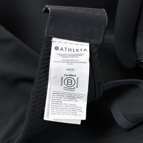 Athleta Advance Bra Black Sz 44DD - Picture 10 of 11
